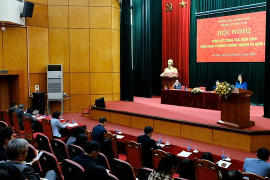 Công tác Đảng ngành Y tế năm 2025: Hoàn thành toàn diện nhiệm vụ, tạo nền tảng cho nhiệm kỳ mới