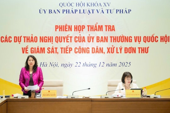 Thẩm tra hai nghị quyết hướng dẫn thi hành Luật Hoạt động giám sát