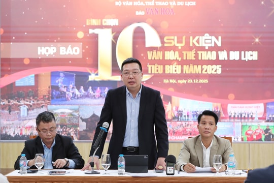 Tổ chức bình chọn 10 sự kiện Văn hóa, Thể thao và Du lịch tiêu biểu năm 2025