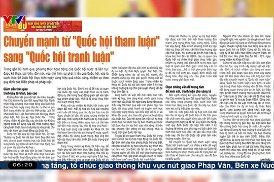 Điểm báo VTV1: Chuyển mạnh từ "QQ8886 Khuyến Mãi tham luận" sang "QQ8886 Khuyến Mãi tranh luận"