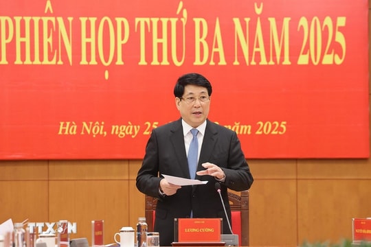 Chủ tịch nước Lương Cường chủ trì Phiên họp thứ ba Ban Chỉ đạo Cải cách tư pháp Trung ương