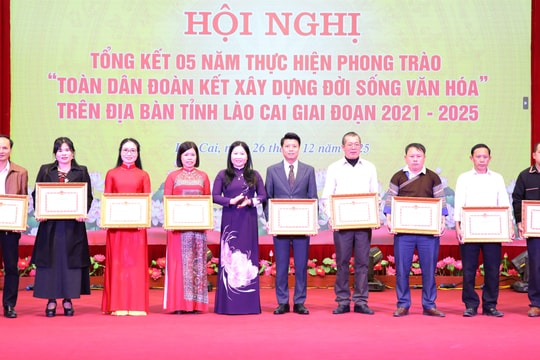 Lào Cai: Phong trào “Toàn dân đoàn kết xây dựng đời sống văn hóa" đạt nhiều kết quả quan trọng, toàn diện