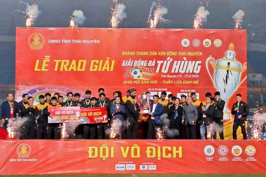Hoàng Anh Gia Lai vô địch Giải bóng đá Tứ hùng Thái Nguyên năm 2025