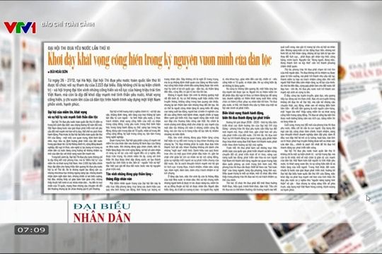 Báo chí toàn cảnh VTV1: Khơi dậy khát vọng cống hiến trong kỷ nguyên vươn mình của dân tộc