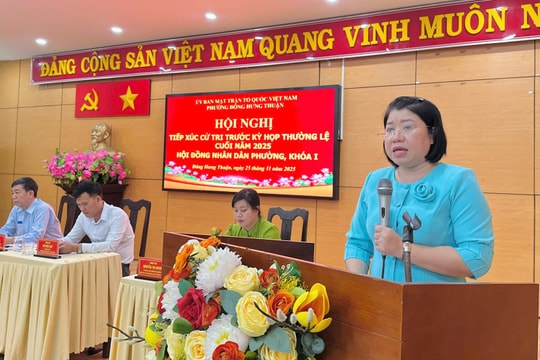 TP. Hồ Chí Minh: HĐND phường Đông Hưng Thuận tạo nền tảng chính sách cho phát triển bền vững