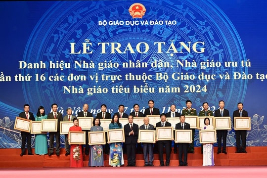 Hà Nội công bố danh sách 32 cá nhân được đề nghị xét tặng danh hiệu “Nhà giáo nhân dân”, “Nhà giáo ưu tú” lần thứ 17