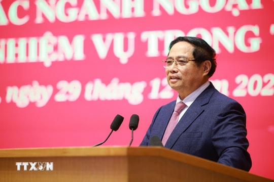 Thủ tướng Phạm Minh Chính: Phải đẩy mạnh triển khai chiến lược đối ngoại toàn diện ở tầm cao mới