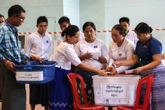 Myanmar completes first phase of general election