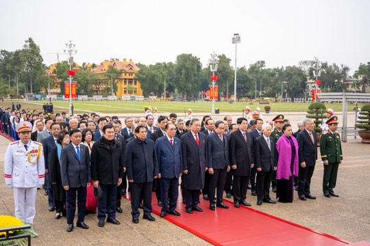 Tổng Bí thư Tô Lâm và Lãnh đạo Đảng, Nhà nước vào Lăng viếng Chủ tịch Hồ Chí Minh