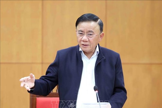 Thường trực Ban Bí thư Trần Cẩm Tú chủ trì họp rà soát công tác chuẩn bị Đại hội XIV của Đảng