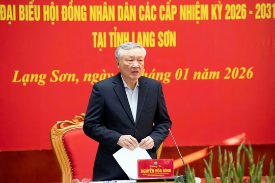 Phó Thủ tướng Thường trực Chính phủ Nguyễn Hoà Bình giám sát, kiểm tra công tác chuẩn bị bầu cử tại Lạng Sơn