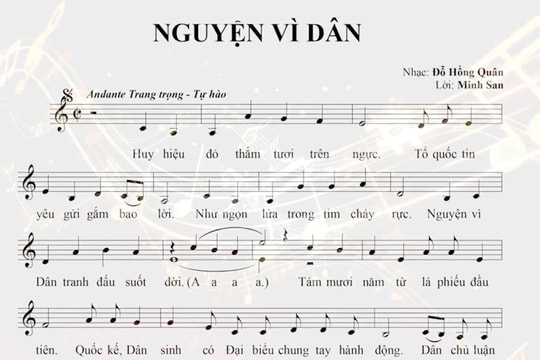 “Nguyện vì dân” - Khúc chính ca từ chiếc huy hiệu đỏ thắm