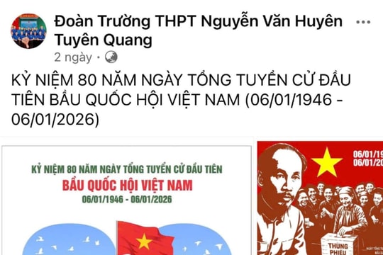 Tuyên truyền ý nghĩa cuộc tổng tuyển cử đầu tiên trong trường học