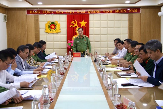 Kiểm tra công tác bảo đảm an ninh, trật tự và an toàn xã hội phục vụ bầu cử tại Khánh Hòa