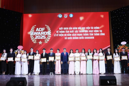Học viện Tài chính vinh danh các sinh viên đạt thành tựu nổi bật năm 2025