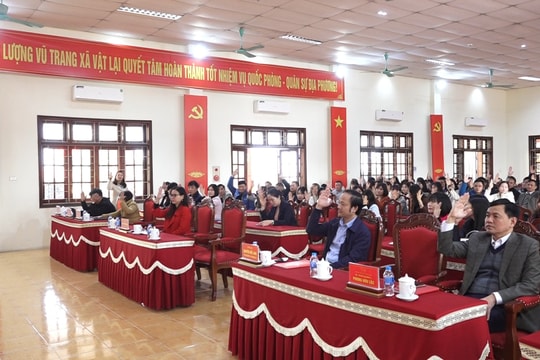 Hà Nội: Xã Vật Lại tổ chức hội nghị liên tịch cử tri nơi công tác lấy ý kiến đối với người được giới thiệu ứng cử HĐND nhiệm kỳ 2026-2031