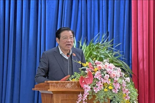 Trưởng Ban Nội chính Trung ương tiếp xúc cử tri tại Lâm Đồng