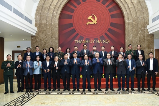 Tổng Bí thư Tô Lâm làm việc với Ban Thường vụ Thành ủy Hà Nội