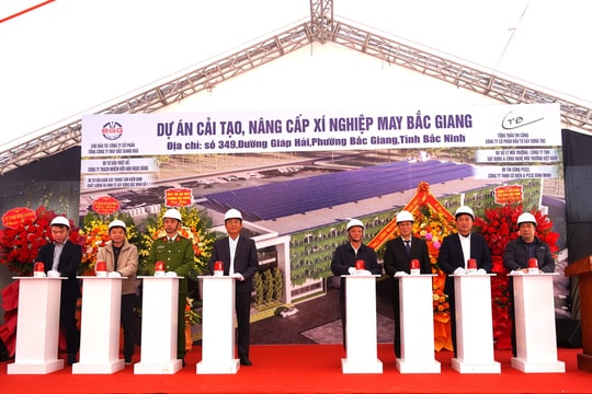 Bắc Ninh: Khởi công dự án cải tạo, nâng cấp Xí nghiệp May Bắc Giang