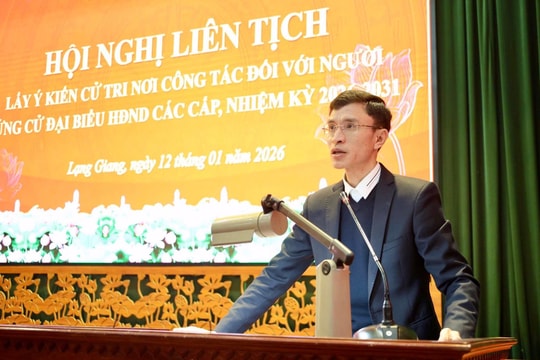 Bắc Ninh: Xã Lạng Giang lấy ý kiến cử tri nơi công tác đối với người ứng cử đại biểu HĐND các cấp