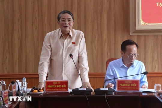 NA Vice Chairman Nguyen Duc Hai inspects election preparations in Ca Mau