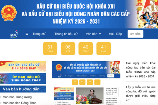 Đồng Tháp: Khẩn trương triển khai công tác chuẩn bị bầu cử ĐBQH và đại biểu HĐND các cấp