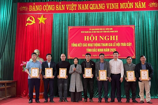 Bắc Ninh: Xã Biên Sơn tổng kết các hoạt động tham gia Lễ hội Trái cây năm 2025