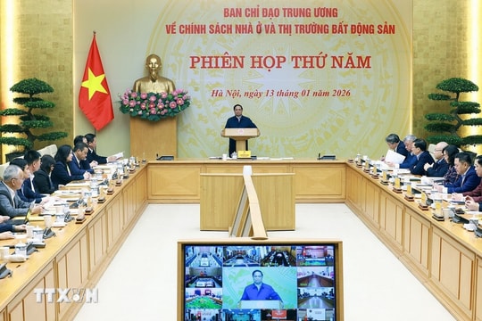 Thủ tướng Phạm Minh Chính chủ trì Phiên họp thứ 5 Ban Chỉ đạo Trung ương về chính sách nhà ở và thị trường bất động sản