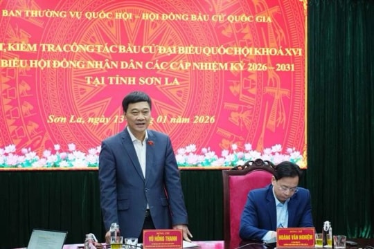 NA Vice Chairman Vu Hong Thanh inspects preparations for elections of the 16th NA in Son La