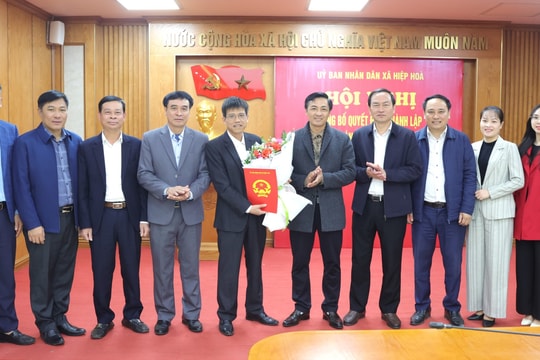 Bắc Ninh: Công bố quyết định thành lập Ban Quản lý dự án đầu tư xây dựng xã Hiệp Hòa