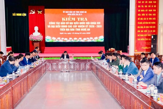 Nghệ An: Kiểm tra công tác chuẩn bị bầu cử ĐBQH và HĐND các cấp tại một số xã