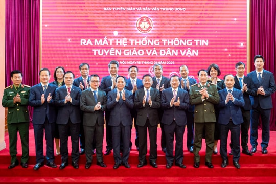 Ban Tuyên giáo và Dân vận Trung ương ra mắt hệ thống thông tin Tuyên giáo và Dân vận