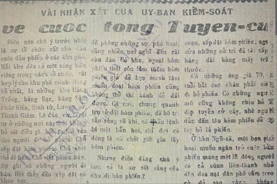 Cuộc tổng tuyển cử ngày 6/1/1946 được tổ chức chu đáo, khoa học