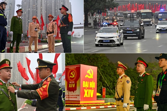 Công an Hà Nội bảo đảm tuyệt đối ANTT, góp phần quan trọng vào thành công của Đại hội XIV của Đảng