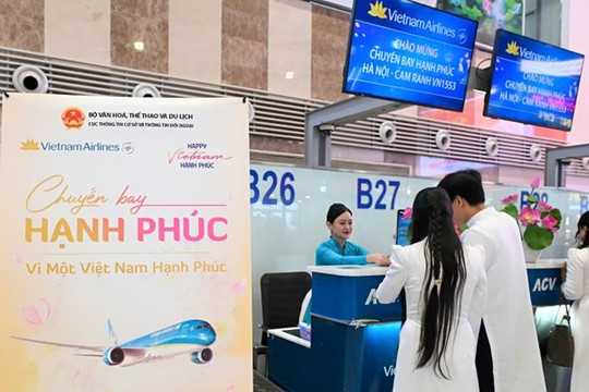 Vietnam Airlines lan tỏa thông điệp “Việt Nam hạnh phúc” từ bầu trời