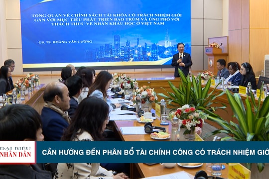Cần hướng đến phân bổ tài chính công có trách nhiệm giới