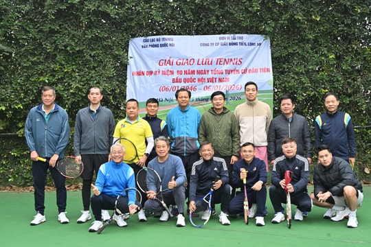 Khai mạc Giải giao lưu Tennis Câu lạc bộ Văn phòng Quốc hội