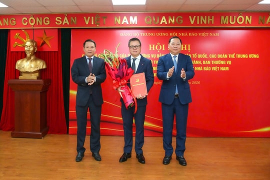 Công bố Quyết định chỉ định Bí thư Đảng ủy Trung ương Hội Nhà báo Việt Nam