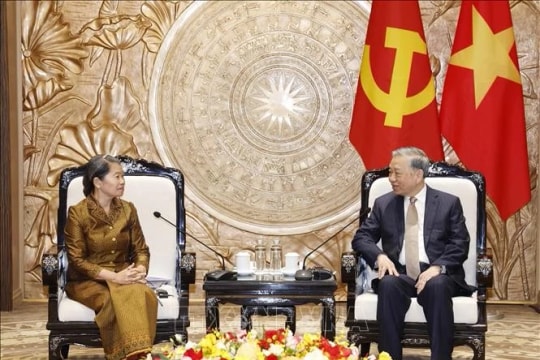 Party chief hosts Vice President of Cambodian People's Party