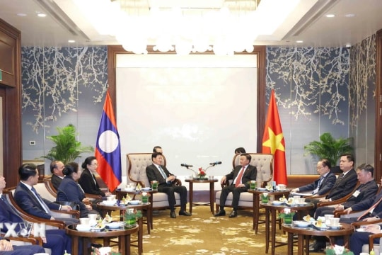 Tổng Bí thư, Chủ tịch nước Lào Thongloun Sisoulith và Phu nhân kết thúc chuyến thăm Việt Nam
