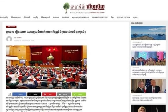 Cambodian media spotlights Vietnam’s new development milestone