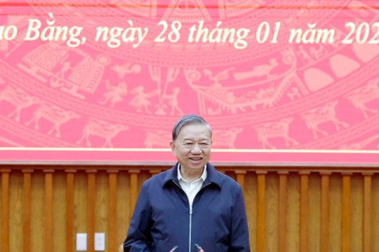 Party chief advises Cao Bang to turn distinctive advantages into practical development momentum
