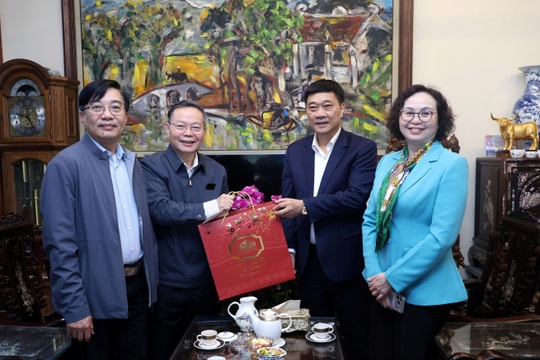 Phó Chủ tịch Quốc hội Vũ Hồng Thanh thăm, chúc Tết nguyên lãnh đạo Quốc hội