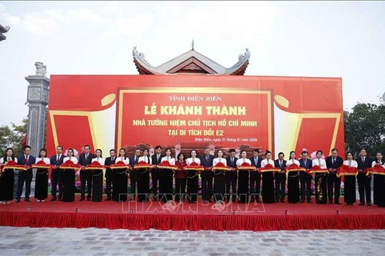 Khánh thành Nhà tưởng niệm Chủ tịch Hồ Chí Minh tại Điện Biên