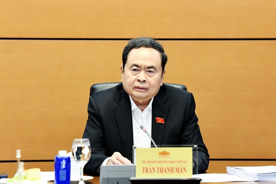 Chủ tịch Quốc hội Trần Thanh Mẫn chủ trì họp giao ban tháng 2 của Lãnh đạo Quốc hội