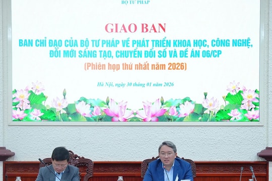Bộ Tư pháp tăng tốc triển khai các nhiệm vụ chuyển đổi số