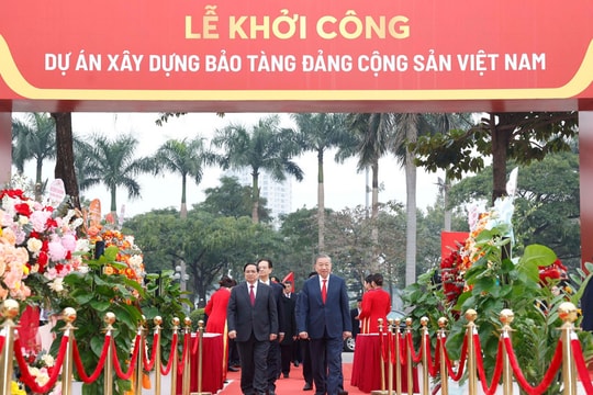 Party leader attends groundbreaking of Communist Party of Vietnam Museum