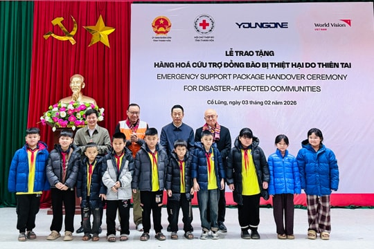 Chung tay mang hơi ấm đến với cộng đồng bị ảnh hưởng bởi thiên tai tại tỉnh Thanh Hóa