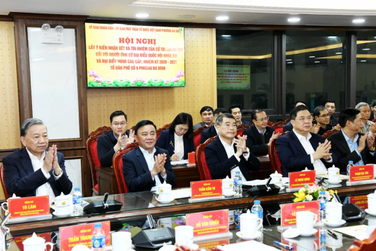 Hanoi's Ba Dinh ward seeks feedback of voters' at place of residence for candidates for 16th legislature
