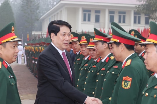 State President pays pre-Tet visits to Military Region 2, Division 316